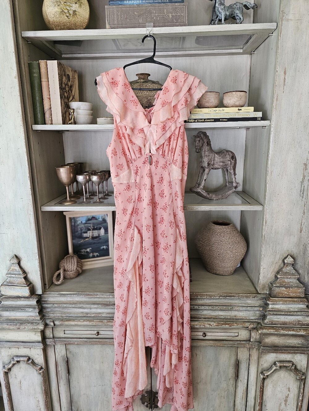 Free People Joaquin Whimsical Garden Cottagecore Prairiecore Dress Medium - Picture 5 of 16
